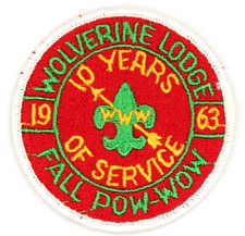 1963 Fall Pow-Wow Wolverine Lodge 501 Patch Kettle Moraine Council Wisconsin OA picture