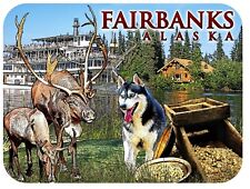 Fairbanks Alaska with Gold Fridge Magnet picture