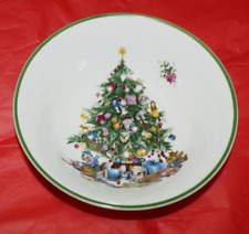 VTG Staffordshire Elizabethan Seasons Greetings Dessert Cereal Bowl Christmas Ea picture