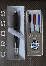 CROSS DUBAI PEN BLACK WITH CHROME APPOINTMENTS  with 3 Extra refills picture
