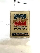 United States Postal Service USPS Celebrate 100 Years Stamp History Pin NEW picture