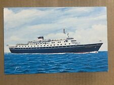 Postcard MS Stella Maris II Greek Registry Ship Cruise Sun Line Vintage PC picture
