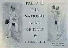 1907 Pallone The National Game Sport of Italy illustrated picture