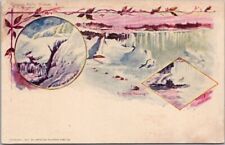 Vintage 1900s NIAGARA FALLS New York Postcard INCLINE RAILWAY / Winter Scene #8 picture