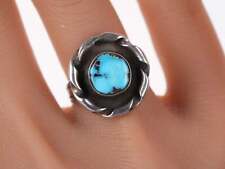 sz6.5 Vintage Native American sterling and turquoise ring picture