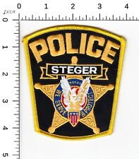 STEGER ILLINOIS POLICE COLLECTIBLE PATCH COOK COUNTY picture