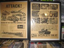(2) VINTAGE 1950'S Print Ads-ITC Model Craft Battling Betsy Tank &Revell Attack picture