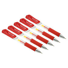 Red Gel Pens,30Pcs Fine Point Clear Rod With Red grip,0.5mm Roller Ball picture