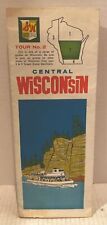 Vintage 1962 S&H Green Stamps Central Wisconsin Tour No. 2 Guide Brochure Map picture
