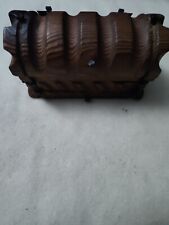VINTAGE (Wood Box) HAND CARVED (Small 3x7) UNIQUE Made In Canada picture