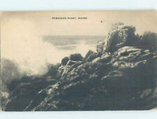 1940's SHORELINE SCENE Pemaquid Point Beach - Bristol Maine ME 6/7 AD5565 picture