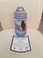 Monuments to Freedom Lidded Beer Stein by Longton Crown (1996) USA bald eagle picture