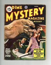 Dime Mystery Magazine Pulp Mar 1947 Vol. 34 #3 VG picture