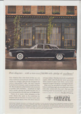Original 1961 Lincoln Continental Magazine Ad - Pure Elegance picture