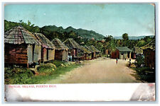 1908 Wooden House Typical Village San Juan Puerto Rico Antique Posted Postcard picture