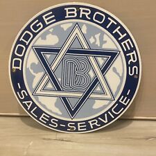 DODGE BROTHERS PORCELAIN AUTOMOBILE SALES SERVICE DEALER SIGN ISRAEL STAR DAVID  picture
