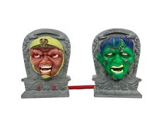 Vtg Mummy & Frankenstein Singing Tombstones FTC Toys 2001 Rare Video Halloween picture