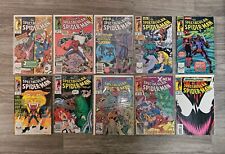 Spectacular Spider-Man Lot Of 10 Marvel Comics Between #153-203 FN-NM 1989-1993 picture