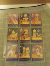 Vintage 1992 Precious Moments Trading Cards Set of 9 in Protective Plastic Sheet picture