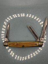 Vintage Queen Steel 3 Blade Stockman Pocketknife w/ Winterbottom Handles picture