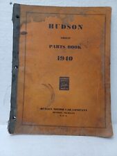 1940 Hudson Car Parts Book 