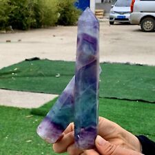 1.67LB Natural colour Fluorite Crystal obelisk crystal wand healing picture