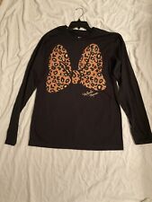 Disneyland Resort Minnie Mouse Women’s Size Med Cheetah  Long Sleeves NEW picture