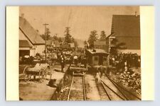 Postcard California Truckee CA Railroad Train Station Depot 1960s Unposted picture