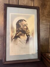 Jesus Lithograph Print Picture Inspiration McConnell  by SP Co Catholic picture
