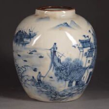 Exquisite Chinese Porcelain Blue and white pottery Water South Water Map Pot picture
