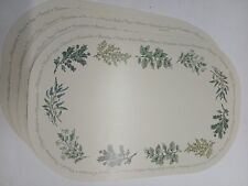 Vintage Corelle Coordinates 4pc Set Thymeless Herbs Reversible Placemats Dining picture
