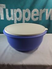 Tupperware Ultimate Mixing Nesting Bowl with Seal 40cup / 9.5L  Blue New picture