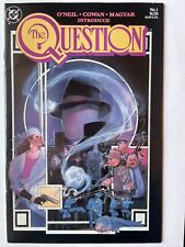 The Question #1 • KEY 1st Appearance In A Question Solo Title (DC 1986) Spine picture