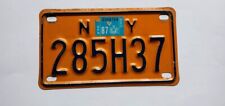 1987 New York NY Motorcycle License Plate 285H37 picture