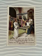 Vintage 1914 Bible  Picture Lesson Card Vol. 36 No.4 Jesus And Pilates picture