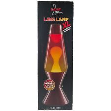 Lava The Original Lava Light Lamp 3 Tone Yellow Orange Red Hand Painted Glass picture