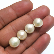 Natural Mother Of Pearl Round Cabochon 4 Pcs Lot 31.80 Crt Loose Gemstone picture