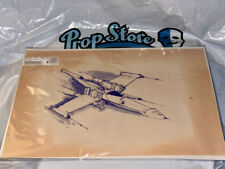 Propstore Joe Johnston X-Wing Dyeline copy of pre-production drawing picture