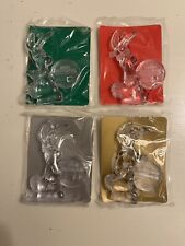 1992 Energizer Bunny Limited Edition Christmas Ornament Set of 4, Clear Plastic picture