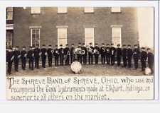 Real Photo Postcard RPPC - Advertising Conn Instruments Shreve Ohio Band picture