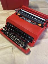Olivetti Valentine Red Bucket Typewriter vintage Retro 1969 Antique as-is item picture