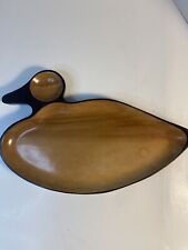 Vintage Napco Wooden Duck Serving Tray picture