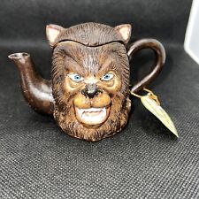 KHIEN Ceramics Miniature Werewolf Teapot Hand Made VTG picture