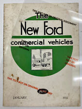 Original 1931 The New Ford Commercial Vehicles Brochure-London & Manchester picture