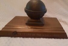 Antique Inkwell 1923 Liverpool London & Globe Insurance USA Cast Iron Aniversary picture