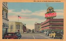 CA-Bakersfield, California-18th St. at Chester-Coca Cola sign 1943 picture