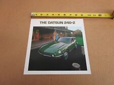 1972 Datsun 240-Z 240 Z sales brochure 6 pg folder literature ORIGINAL Nissan picture