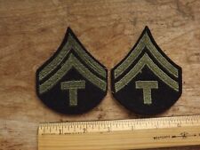 Pair, WW2 Army Tech Five T/5 Chevrons - INV# A4112 picture