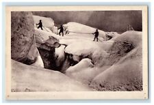 Chamonix Ascension Au Mont Blanc Winter Snow Unposted Antique Postcard picture
