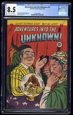 Adventures Into The Unknown #12 CGC VF+ 8.5 Off White to White 1950 picture